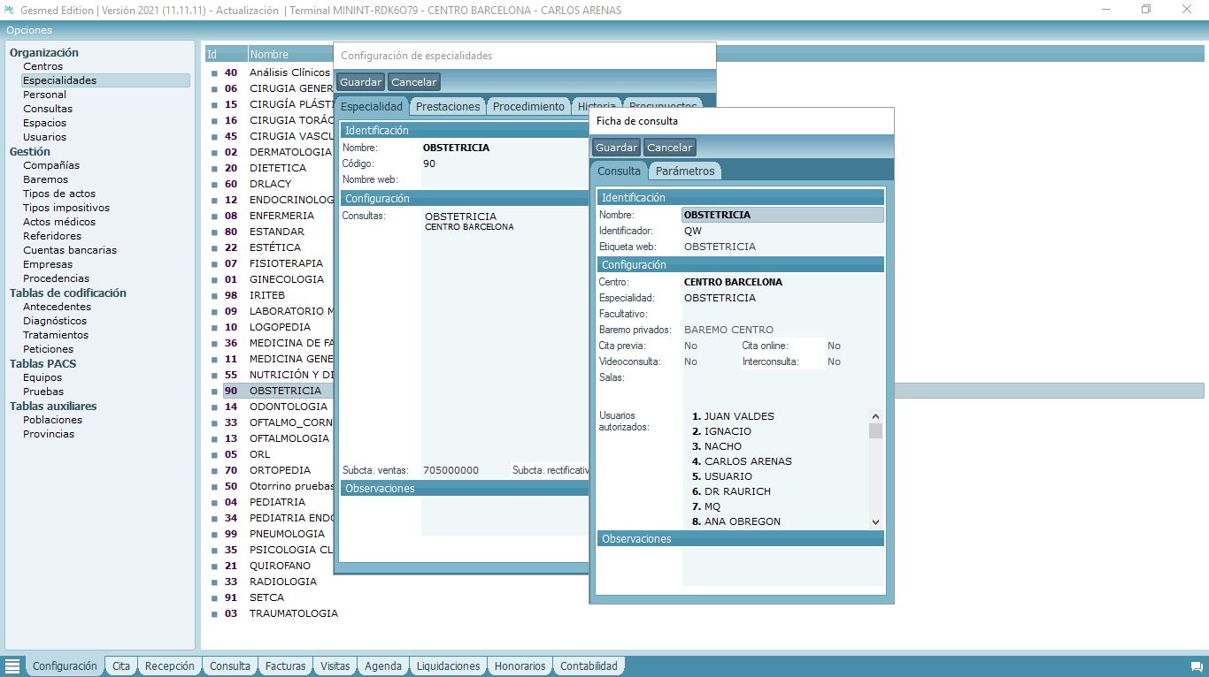 Módulo de Administración